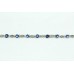 Handmade women's 925 Sterling Silver marcasite blue Gem stone Bracelet 7.5 '